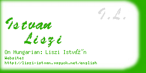 istvan liszi business card